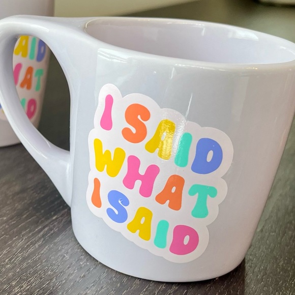 Set of two “I said what I said” mugs - Picture 4 of 8